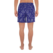 Load image into Gallery viewer, Paisley In Blue Athletic Shorts
