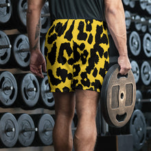 Load image into Gallery viewer, Cheetah Print &#39;Our Community&#39; Men&#39;s Athletic Long Shorts
