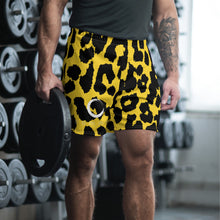 Load image into Gallery viewer, Cheetah Print &#39;Our Community&#39; Men&#39;s Athletic Long Shorts
