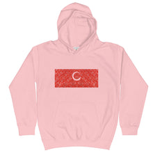 Load image into Gallery viewer, Kids Paisley in Red &quot;Our CommuniTee&quot; Hoodie
