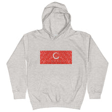 Load image into Gallery viewer, Kids Paisley in Red &quot;Our CommuniTee&quot; Hoodie
