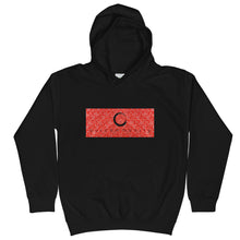 Load image into Gallery viewer, Kids Paisley in Red &quot;Our CommuniTee&quot; Hoodie
