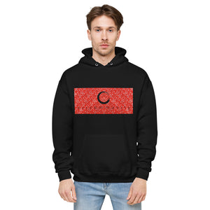 Paisley in Red "Our CommuniTee" fleece hoodie