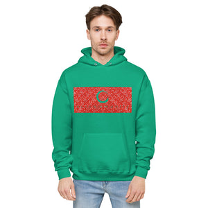 Paisley in Red "Our CommuniTee" fleece hoodie