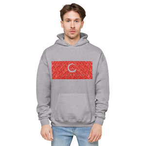 Paisley in Red "Our CommuniTee" fleece hoodie