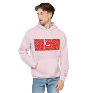 Paisley in Red "Our CommuniTee" fleece hoodie