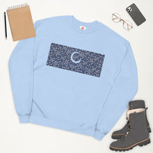 Load image into Gallery viewer, Paisley in Navy &quot;Our CommuniTee&quot; Fleece Sweatshirt
