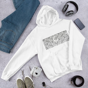 Paisley in White "Our CommuniTee" Hoodie