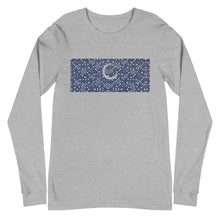 Load image into Gallery viewer, Paisley in Navy Long Sleeve &quot;Our CommuniTee&quot;
