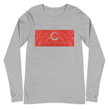 Load image into Gallery viewer, Paisley in Red Long Sleeve &quot;Our CommuniTee&quot;
