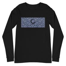 Load image into Gallery viewer, Long Sleeve Paisley in Navy &quot;Our CommuniTee&quot;
