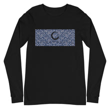 Load image into Gallery viewer, Paisley in Navy Long Sleeve &quot;Our CommuniTee&quot;
