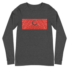 Load image into Gallery viewer, Paisley in Red Long Sleeve &quot;Our CommuniTee&quot;
