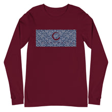 Load image into Gallery viewer, Long Sleeve Paisley in Navy &quot;Our CommuniTee&quot;
