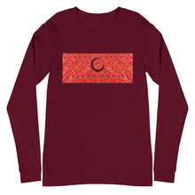 Load image into Gallery viewer, Paisley in Red Long Sleeve &quot;Our CommuniTee&quot;
