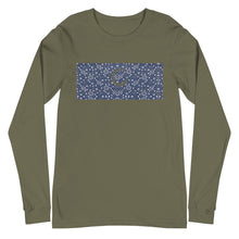 Load image into Gallery viewer, Long Sleeve Paisley in Navy &quot;Our CommuniTee&quot;
