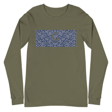 Load image into Gallery viewer, Paisley in Navy Long Sleeve &quot;Our CommuniTee&quot;
