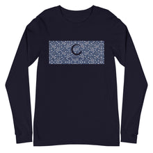 Load image into Gallery viewer, Paisley in Navy Long Sleeve &quot;Our CommuniTee&quot;
