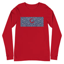 Load image into Gallery viewer, Long Sleeve Paisley in Navy &quot;Our CommuniTee&quot;
