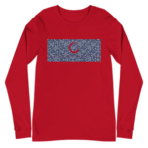 Long Sleeve Paisley in Navy "Our CommuniTee"