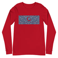 Load image into Gallery viewer, Paisley in Navy Long Sleeve &quot;Our CommuniTee&quot;
