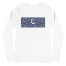 Load image into Gallery viewer, Long Sleeve Paisley in Navy &quot;Our CommuniTee&quot;
