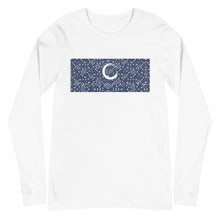 Load image into Gallery viewer, Paisley in Navy Long Sleeve &quot;Our CommuniTee&quot;
